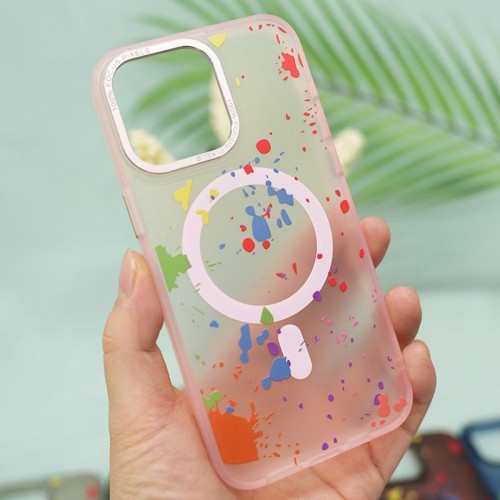 Чехол TPU+PC Flush with MagSafe для Apple iPhone 11 (6.1") Нежно-розовый