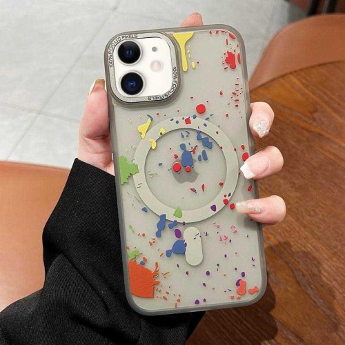 Чехол TPU+PC Flush с MagSafe для Apple iPhone 11 (6.1") Титаново-серый