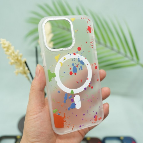 Чехол TPU+PC Flush с MagSafe для Apple iPhone 13 Pro (6.1") White