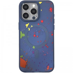 Чохол TPU+PC Flush with MagSafe для Apple iPhone 13 Pro Max (6.7") Dark blue