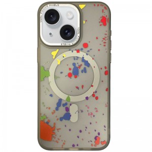 Чехол TPU+PC Flush с MagSafe для Apple iPhone 14 (6.1") титанового серого цвета