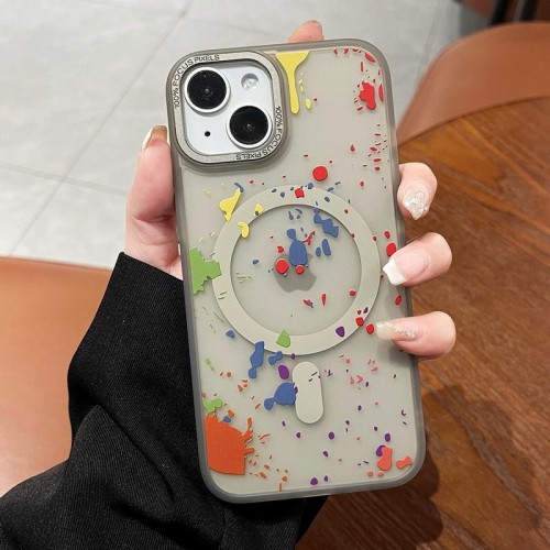 Чехол TPU+PC Flush с MagSafe для Apple iPhone 14 (6.1") титанового серого цвета