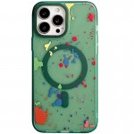 Чехол TPU+PC Flush с MagSafe для Apple iPhone 14 Pro (6.1") Темно-зеленый