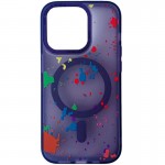 Чехол TPU+PC Flush с MagSafe для Apple iPhone 14 Pro Max (6.7") Тёмно-фиолетовый