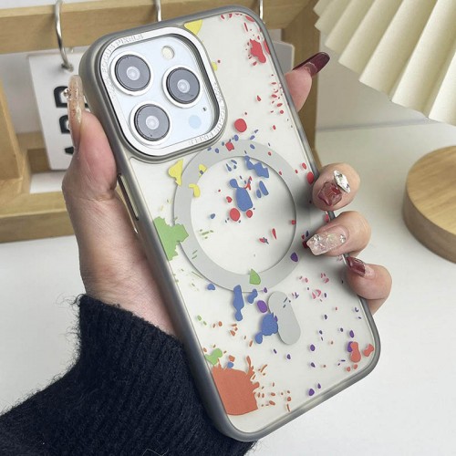 Чохол TPU+PC Flush with MagSafe для Apple iPhone 15 Pro (6.1") Titanium grey