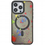 Чехол TPU+PC Flush с MagSafe для Apple iPhone 15 Pro Max (6.7") титановый чёрный