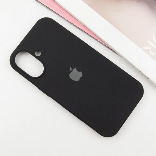 Чехол Silicone Case Full Protective (AA) для Apple iPhone 16 (6.1") Чёрный / Black