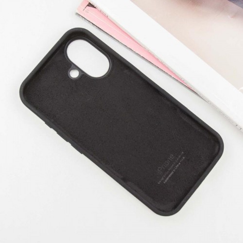 Чехол Silicone Case Full Protective (AA) для Apple iPhone 16 (6.1") Чёрный / Black