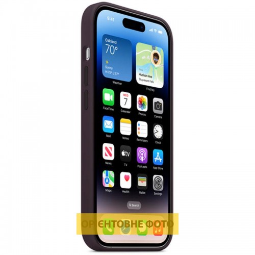 Чехол Silicone Case Full Protective (AA) для Apple iPhone 16 (6.1") Фиолетовый / Elderberry