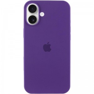 Чехол Silicone Case Full Protective (AA) для Apple iPhone 16 (6.1") Фиолетовый / Аметист