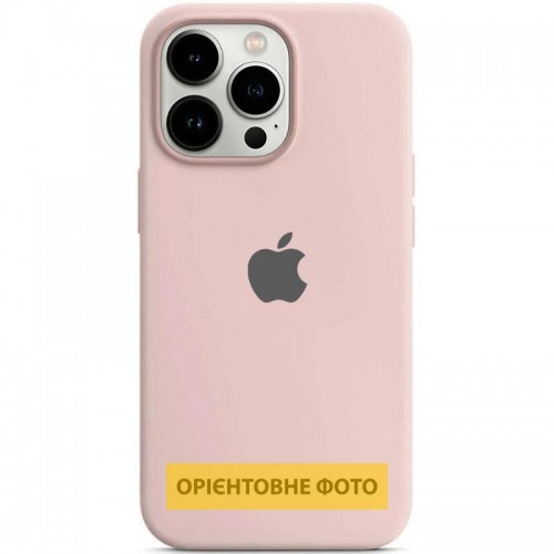 Чехол Silicone Case Full Protective (AA) для Apple iPhone 16 (6.1") Розовый / Chalk Pink