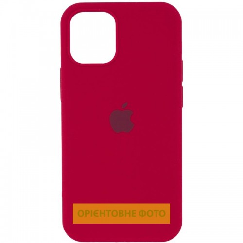 Чехол Silicone Case Full Protective (AA) для Apple iPhone 16 (6.1") Красный / Rose Red