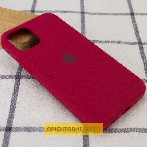 Чехол Silicone Case Full Protective (AA) для Apple iPhone 16 (6.1") Красный / Rose Red