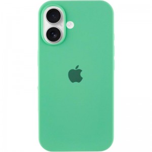 Чехол Silicone Case Full Protective (AA) для Apple iPhone 16 (6.1") Зелёный / Spearmint