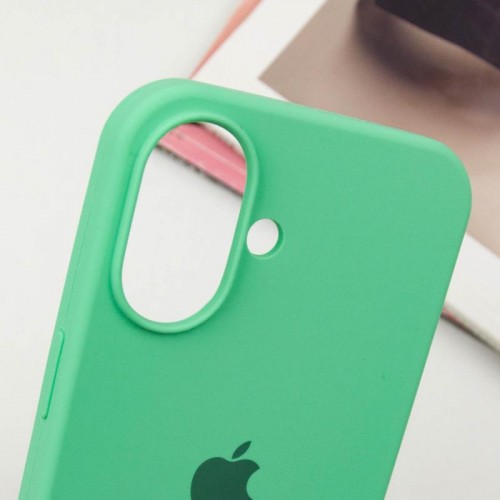 Чехол Silicone Case Full Protective (AA) для Apple iPhone 16 (6.1") Зелёный / Spearmint