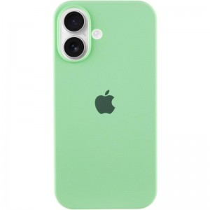 Чехол Silicone Case Full Protective (AA) для Apple iPhone 16 (6.1") Зелёный / Pistachio