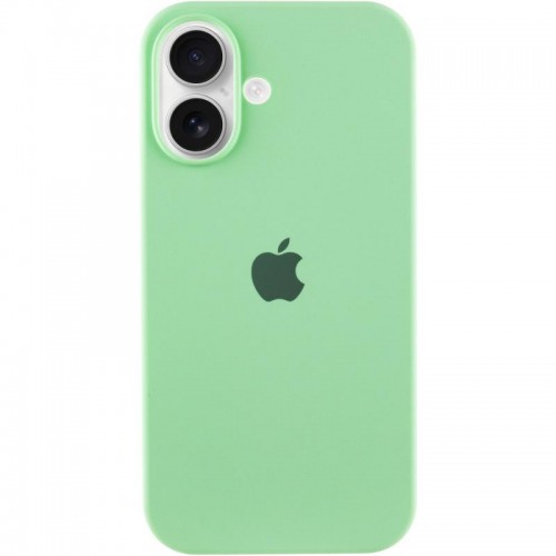 Чехол Silicone Case Full Protective (AA) для Apple iPhone 16 (6.1") Зелёный / Pistachio