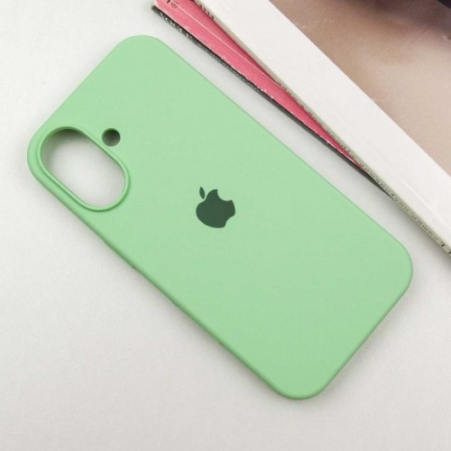 Чехол Silicone Case Full Protective (AA) для Apple iPhone 16 (6.1") Зелёный / Pistachio