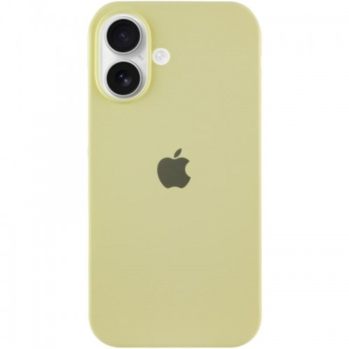 Чехол Silicone Case Full Protective (AA) для Apple iPhone 16 (6.1") Жёлтый / Mellow Yellow