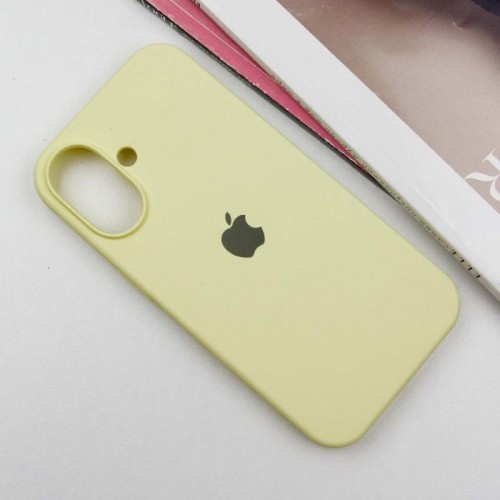 Чехол Silicone Case Full Protective (AA) для Apple iPhone 16 (6.1") Жёлтый / Mellow Yellow