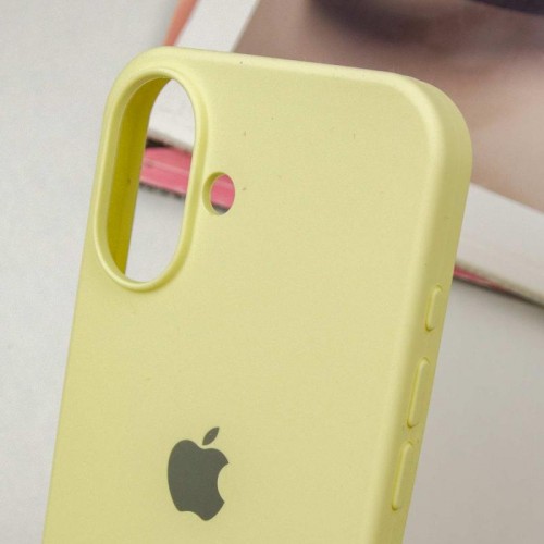 Чехол Silicone Case Full Protective (AA) для Apple iPhone 16 (6.1") Жёлтый / Mellow Yellow