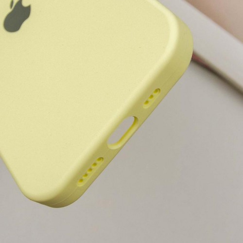 Чехол Silicone Case Full Protective (AA) для Apple iPhone 16 (6.1") Жёлтый / Mellow Yellow