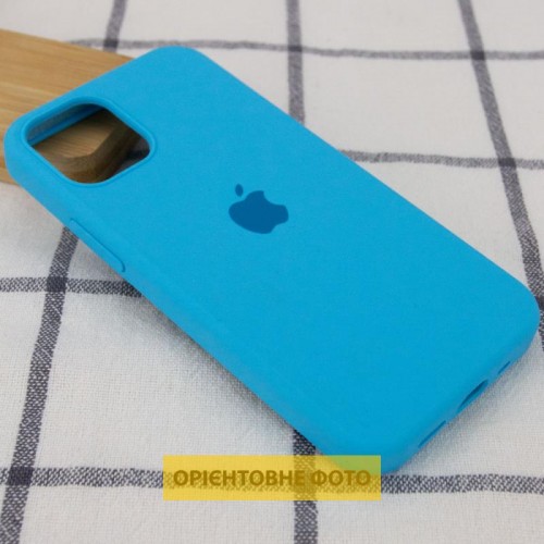 Чехол Silicone Case Full Protective (AA) для Apple iPhone 16 (6.1") Голубой / Blue