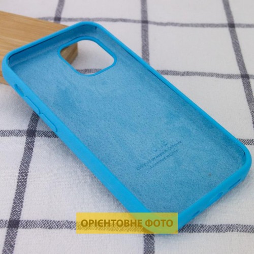 Чехол Silicone Case Full Protective (AA) для Apple iPhone 16 (6.1") Голубой / Blue