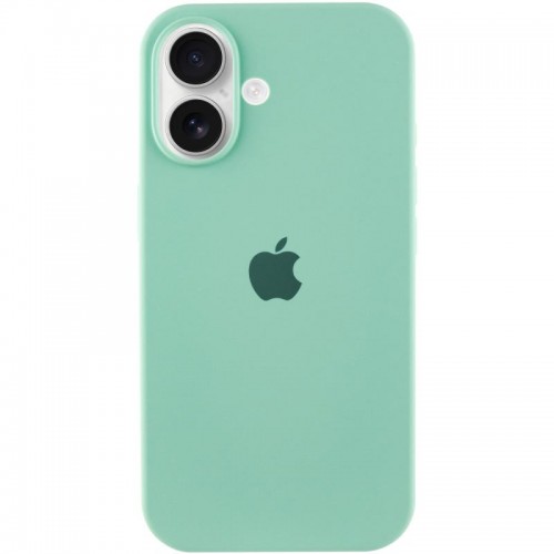 Чехол Silicone Case Full Protective (AA) для Apple iPhone 16 (6.1") Бирюзовый / Turquoise