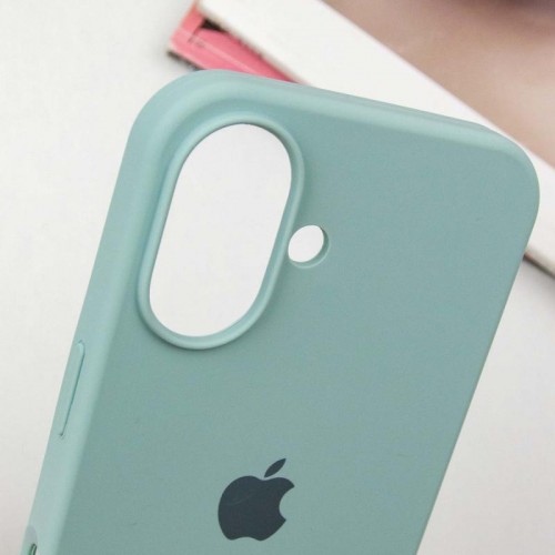 Чехол Silicone Case Full Protective (AA) для Apple iPhone 16 (6.1") Бирюзовый / Beryl