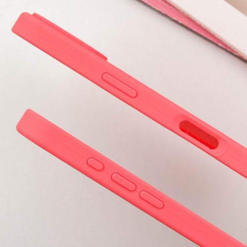 Чехол Silicone Case Full Protective (AA) для Apple iPhone 16 (6.1") Арбузный / Watermelon red