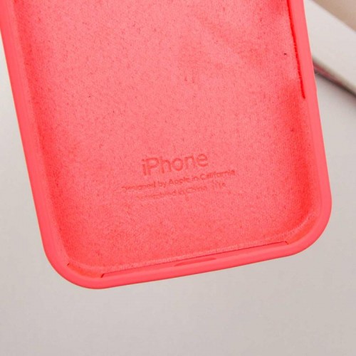 Чехол Silicone Case Full Protective (AA) для Apple iPhone 16 (6.1") Арбузный / Watermelon red