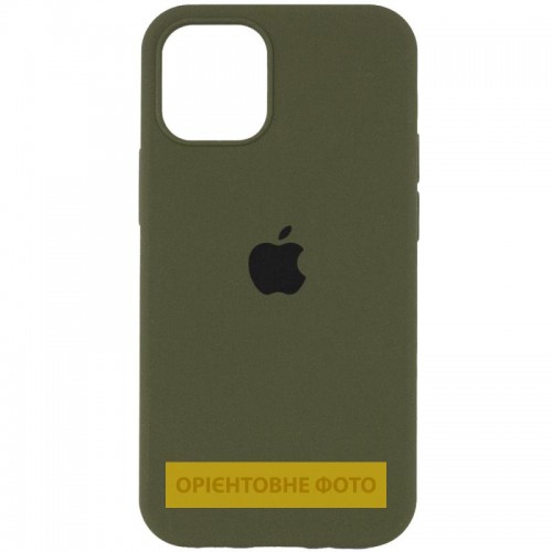 Чехол Silicone Case Full Protective (AA) для Apple iPhone 16 (6.1") Зелёный / Dark Olive