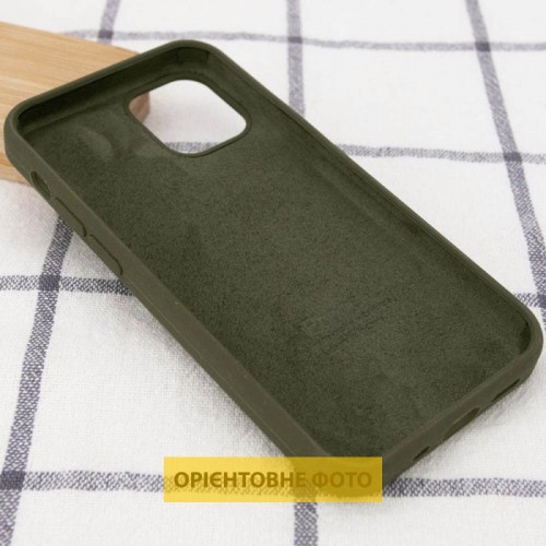 Чехол Silicone Case Full Protective (AA) для Apple iPhone 16 (6.1") Зелёный / Dark Olive