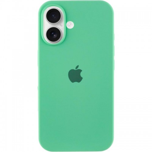 Чехол Silicone Case Full Protective (AA) для Apple iPhone 16 Plus (6.7") Зелёный / Spearmint