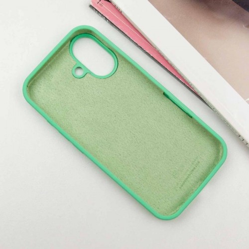 Чехол Silicone Case Full Protective (AA) для Apple iPhone 16 Plus (6.7") Зелёный / Spearmint