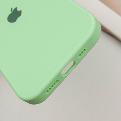 Чехол Silicone Case Full Protective (AA) для Apple iPhone 16 Plus (6.7") Зелёный / Pistachio