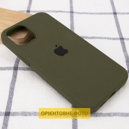 Чохол Silicone Case Full Protective (AA) для Apple iPhone 16 Plus (6.7") Зелений / Dark Olive