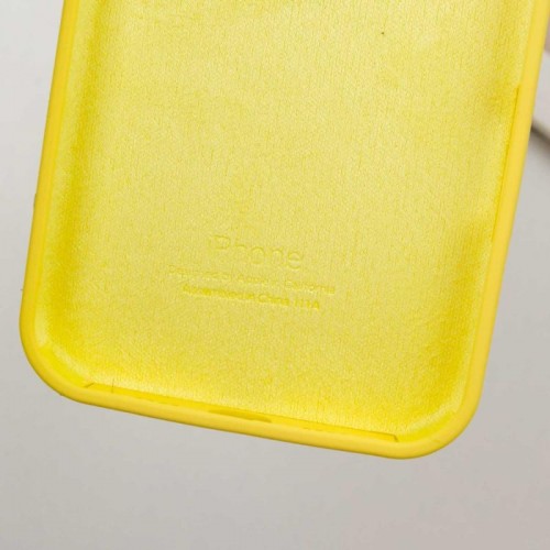 Чехол Silicone Case Full Protective (AA) для Apple iPhone 16 Plus (6.7") Жёлтый / Yellow