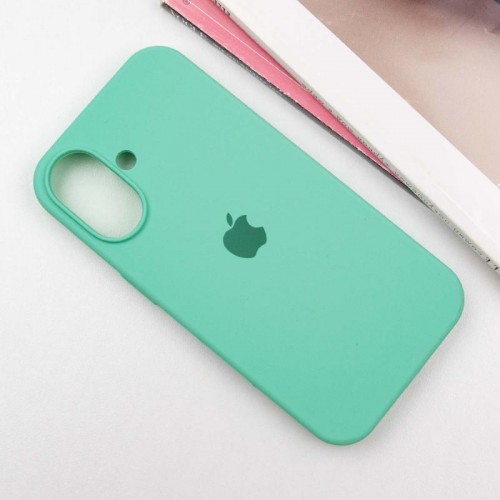 Чохол Silicone Case Full Protective (AA) для Apple iPhone 16 Plus (6.7") Бірюзовий / Marine Green