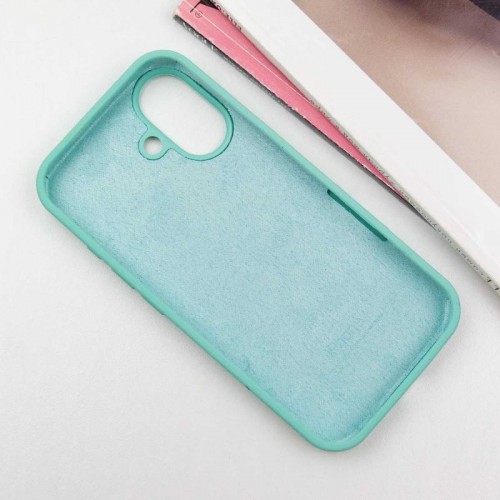 Чохол Silicone Case Full Protective (AA) для Apple iPhone 16 Plus (6.7") Бірюзовий / Marine Green