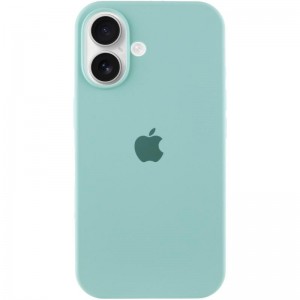 Чехол Silicone Case Full Protective (AA) для Apple iPhone 16 Plus (6.7") Бирюзовый / Beryl