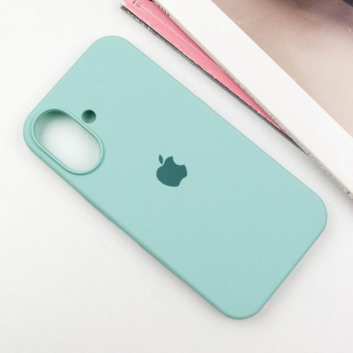 Чехол Silicone Case Full Protective (AA) для Apple iPhone 16 Plus (6.7") Бирюзовый / Beryl