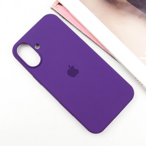 Чехол Silicone Case Full Protective (AA) для Apple iPhone 16 Plus (6.7") Фиолетовый / Amethyst