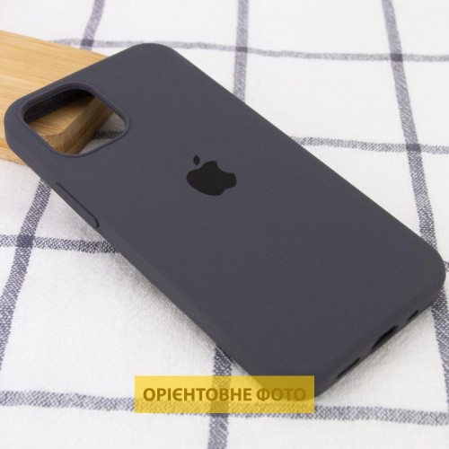 Чохол Silicone Case Full Protective (AA) для Apple iPhone 16 Plus (6.7") Сірий / Dark Gray