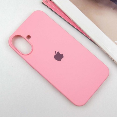 Чехол Silicone Case Full Protective (AA) для Apple iPhone 16 Plus (6,7") Розовый / Light pink