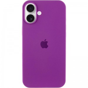 Чехол Silicone Case Full Protective (AA) для Apple iPhone 16 Plus (6.7") Фиолетовый / Grape