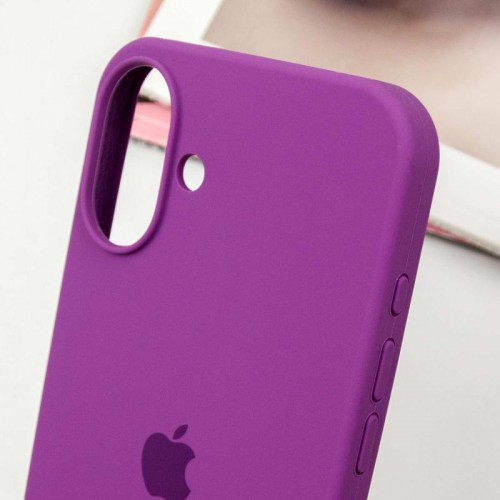 Чехол Silicone Case Full Protective (AA) для Apple iPhone 16 Plus (6.7") Фиолетовый / Grape