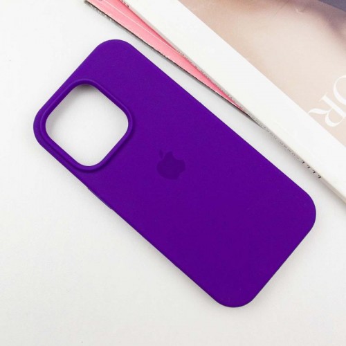 Чехол Silicone Case Full Protective (AA) для Apple iPhone 16 Pro (6,3") Фиолетовый / Ultra Violet