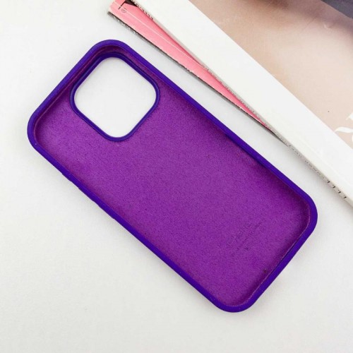 Чехол Silicone Case Full Protective (AA) для Apple iPhone 16 Pro (6,3") Фиолетовый / Ultra Violet